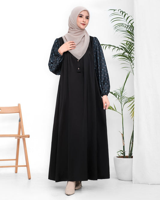 ASHANA SIGNATURE DRESS - (BLACK)